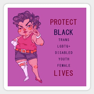 Protect All Black Lives Magnet